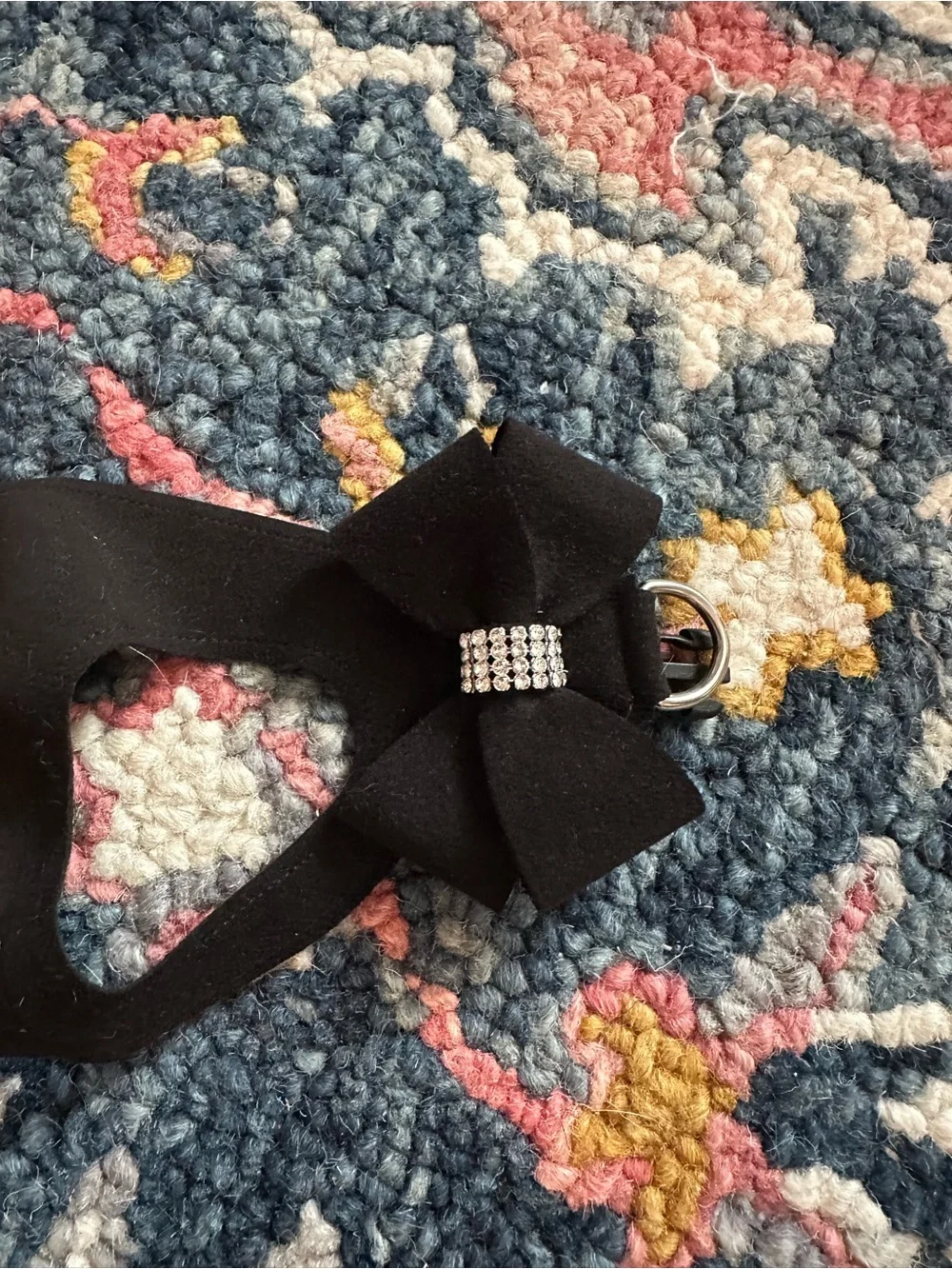 Susan Lanci Nouveau Bow Step-In Harness - Black XXS